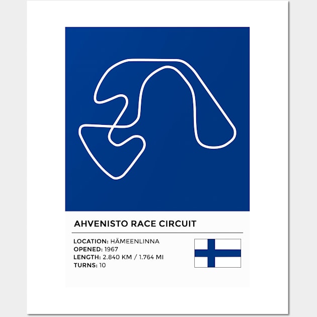 Ahvenisto Race Circuit [info] Wall Art by sednoid